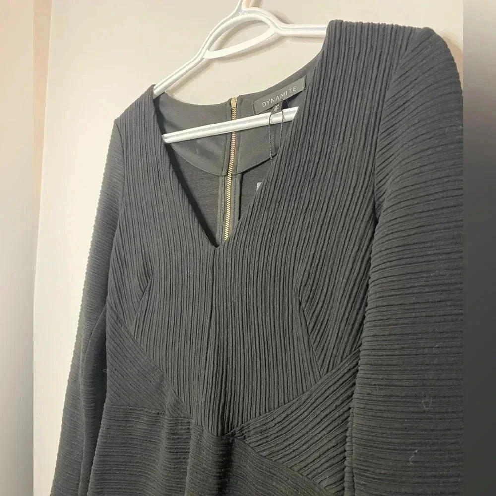 Dynamite - Black Long sleeved Dress - Small - Picture 6 of 6